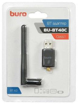 BURO Адаптер USB BU-BT40С BT4.0+EDR class 1 100м черный