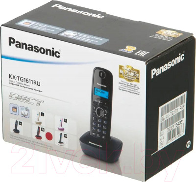 Беспроводной телефон Panasonic KX-TG1611RUR - фото 8 - id-p225052904