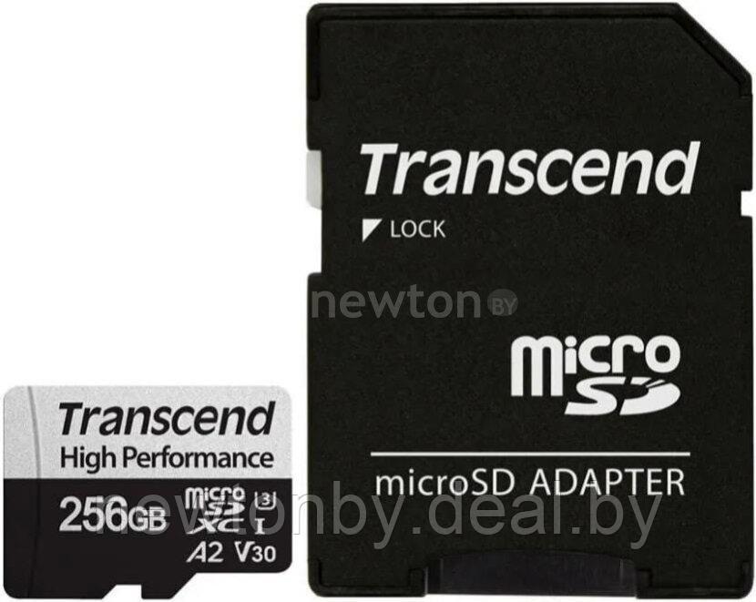 Карта памяти Transcend microSDXC 330S 256GB (с адаптером) - фото 1 - id-p225053844