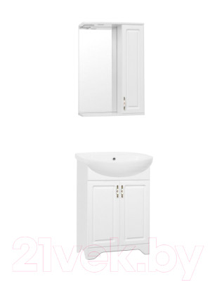 Шкаф с зеркалом для ванной Style Line Олеандр-2 60 - фото 3 - id-p225054406