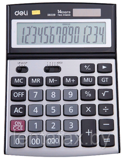 Калькулятор настольный Deli "E39229" 14-разрядный Цена без учета НДС 20%
