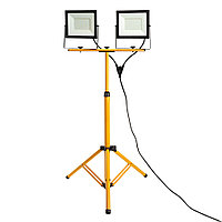 Мощный прожектор на штативе Feron LL-505 2×100W, холодный свет 6400K, IP65