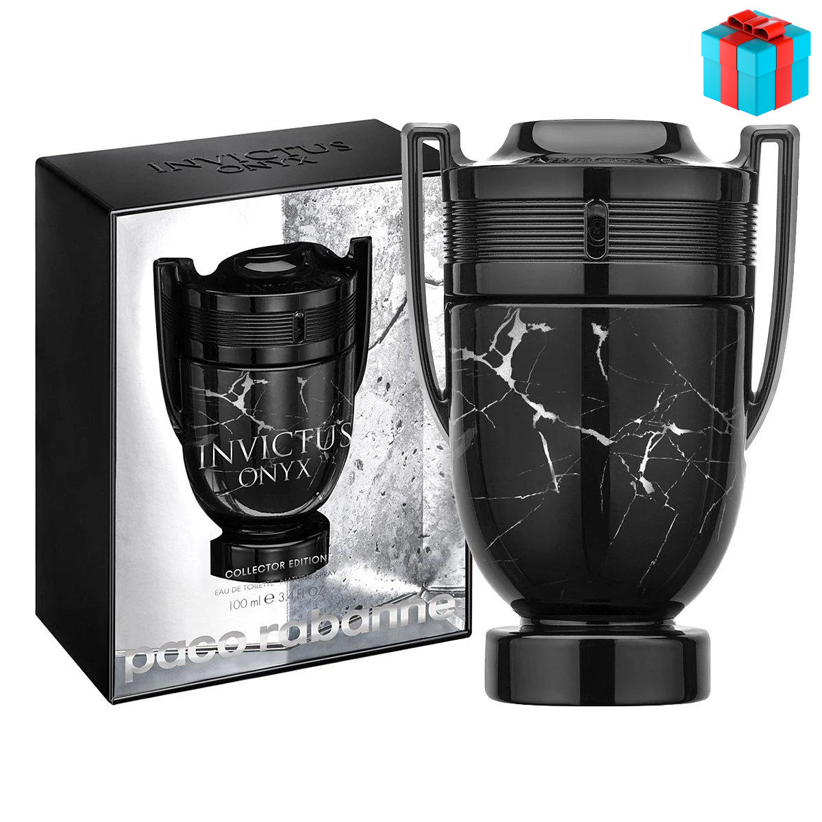 Мужская туалетная вода Paco Rabanne Invictus Onyx 100ml - фото 1 - id-p201130772