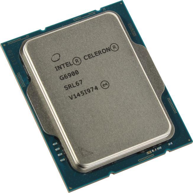 CPU Intel Celeron G6900 3.4 GHz/2PC/SVGA UHD Graphics 710/ 2.5Mb/46W/8 GT/s LGA1700 - фото 1 - id-p225054588