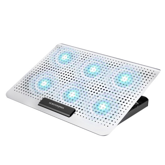Подставка для ноутбука охлаждающая ICE COOREL A19 до 15.6", 2 USB, 6 вентиляторов, CFM 84,9 - фото 1 - id-p225055048