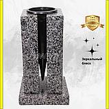 Ваза квадратная на кладбище/памятник из гранита Покост 29см. См. описание ниже!!!, фото 2