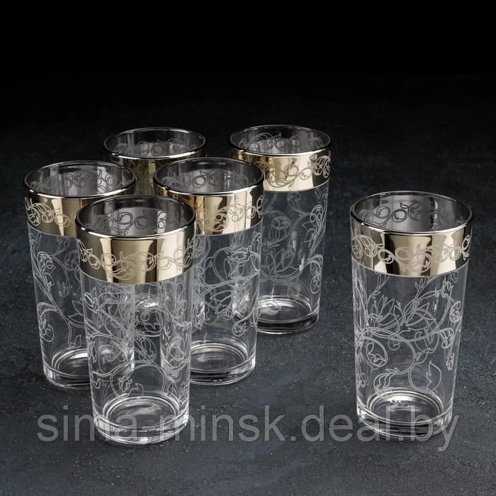 Набор питьевой «Флора», 7 предметов: кувшин 1 л, стакан 230 мл, с гравировкой и напылением, 6 шт, микс - фото 2 - id-p225056903