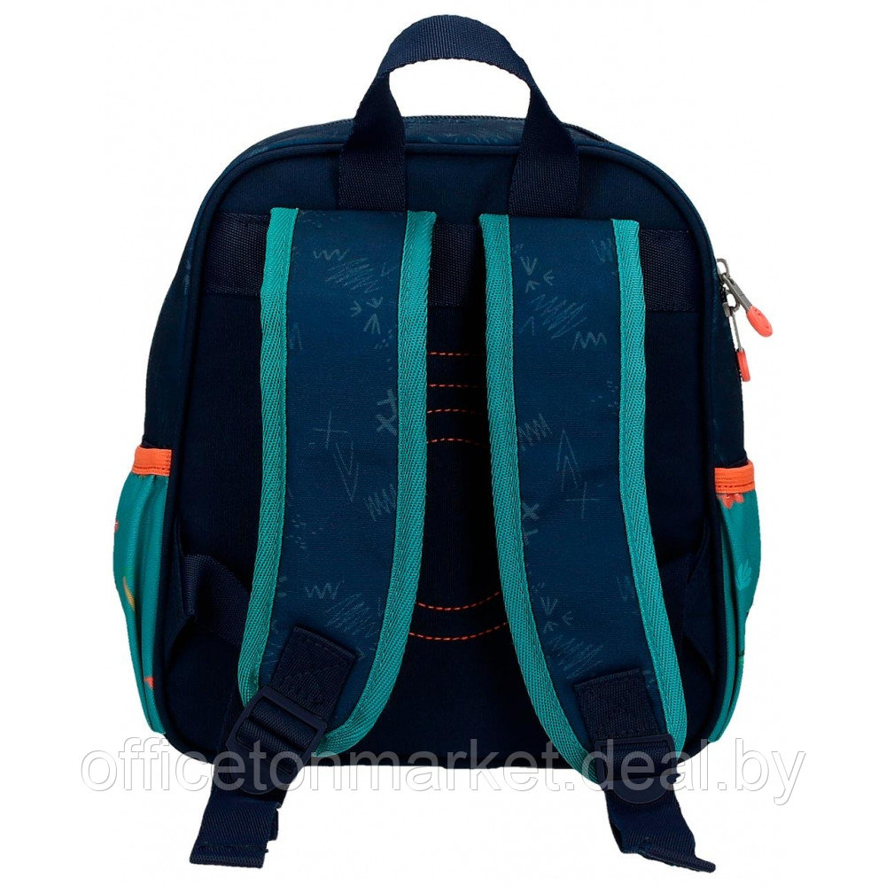Рюкзак школьный Enso "Dino artist", S, темно-синий, зеленый - фото 2 - id-p225054714
