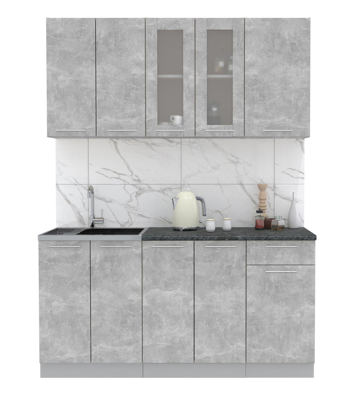 Кухня Мила 1.6-60 Бетон