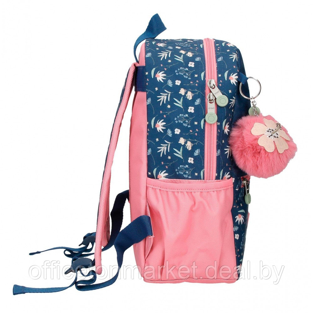 Рюкзак школьный "Ciao bella", M, 1 отделение, синий, розовый - фото 4 - id-p225054680