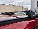 Багажник на крышу авто TURTLE AIR 2 black на интегрированные рейлинги, фото 9