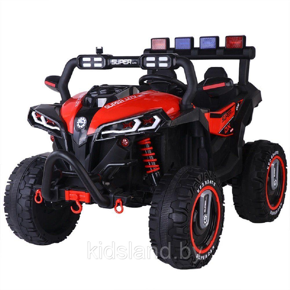 Детский электромобиль Electric Toys Buggy Grizzly LUX 4Х4 (красно-чёрный) двухместный полноприводн