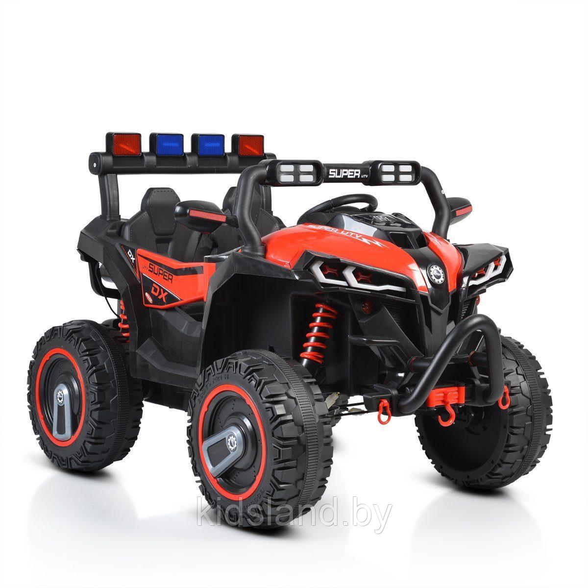 Детский электромобиль Electric Toys Buggy Grizzly LUX 4Х4 (красно-чёрный) двухместный полноприводн - фото 2 - id-p225057396