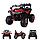 Детский электромобиль Electric Toys Buggy Grizzly LUX 4Х4 (красно-чёрный) двухместный полноприводн, фото 4