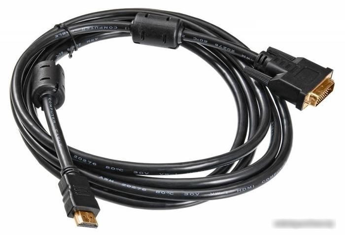 Кабель Buro HDMI-19M-DVI-D-3m - фото 2 - id-p225057756