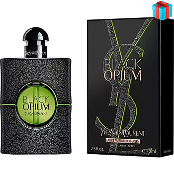 Женский парфюм Yves Saint Laurent Black Opium Illicit Green edp 75ml