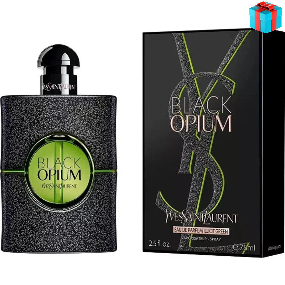 Женский парфюм Yves Saint Laurent Black Opium Illicit Green edp 75ml - фото 1 - id-p213457596
