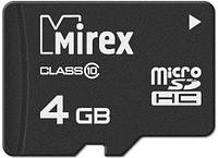 Карта памяти Mirex microSDHC 13612-MC10SD04 4GB