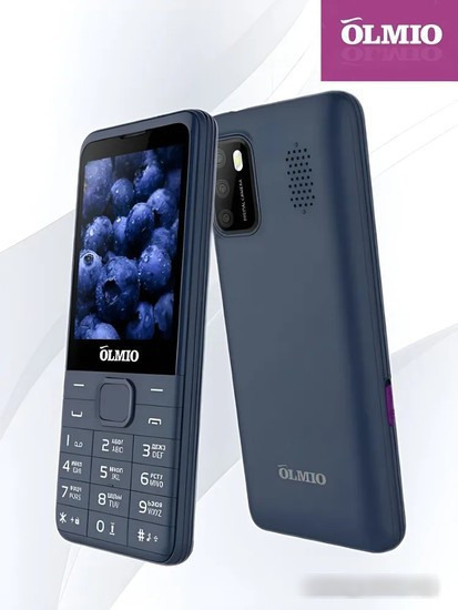 Кнопочный телефон Olmio E29 (синий) - фото 4 - id-p225058539