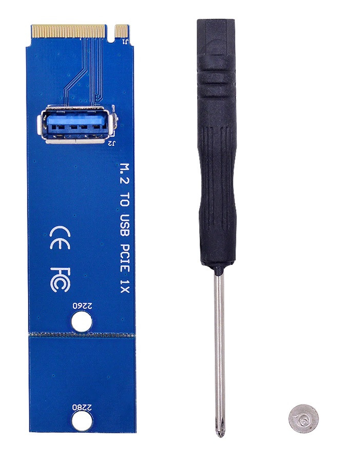 Адаптер - переходник M.2 - USB3.0, синий 555806 - фото 2 - id-p225058658