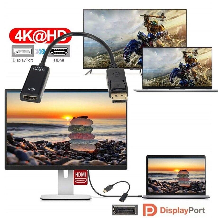 Адаптер - переходник DisplayPort - HDMI 4K, черный 555513 - фото 3 - id-p225058725