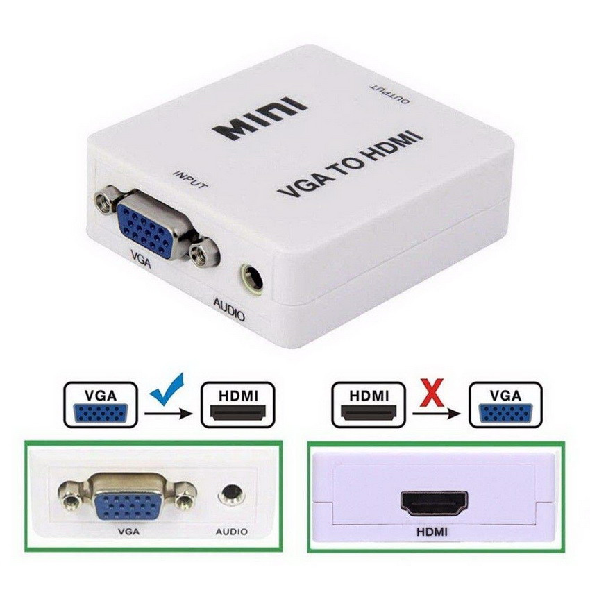 Адаптер - переходник VGA на HDMI, белый 555519 - фото 3 - id-p225058728