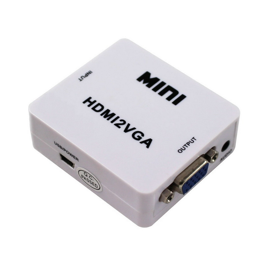 Адаптер - переходник HDMI на VGA, белый 555521 - фото 1 - id-p225058729