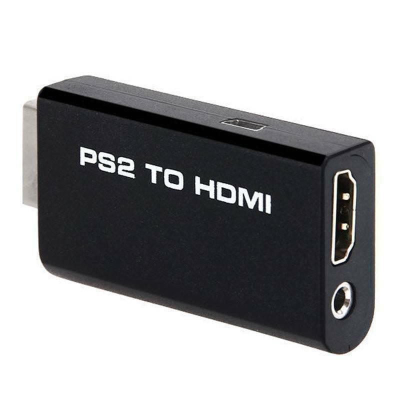 Адаптер - переходник PS2 - HDMI + jack 3.5mm (AUX), черный 555716 - фото 1 - id-p225058748