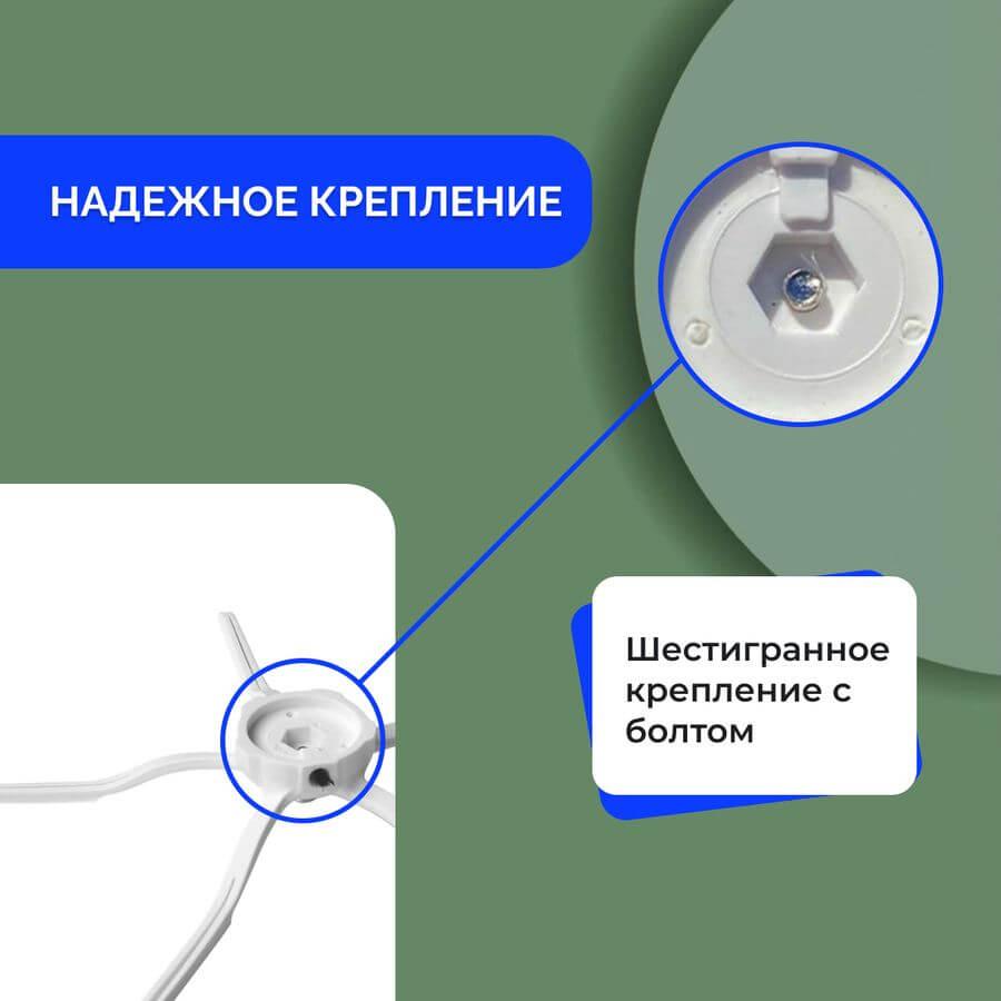 Боковая щетка на 5 лучей для робота-пылесоса Roborock S50, белая 558567 - фото 3 - id-p225059712