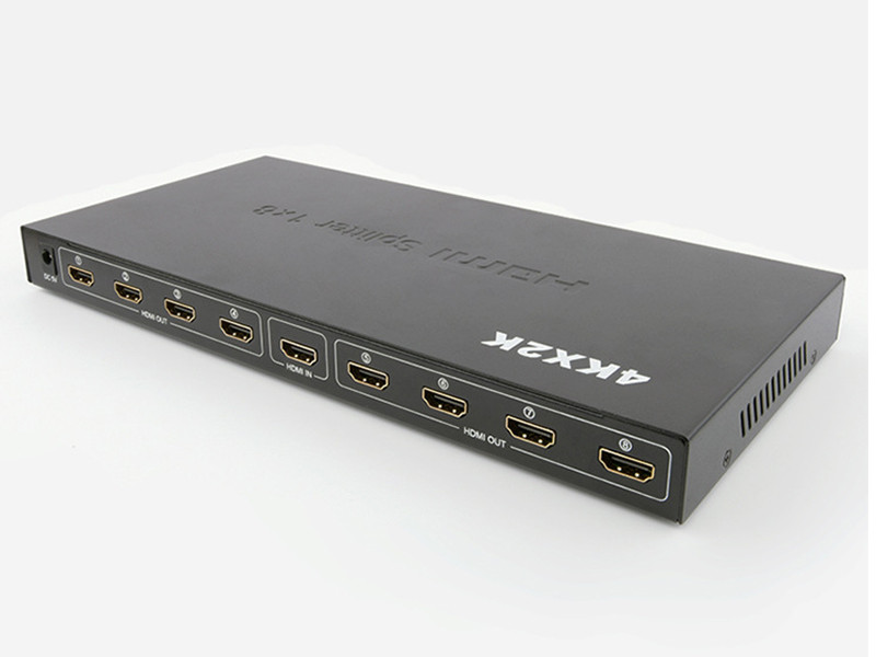 Адаптер - разветвитель - сплиттер 1×8 HDMI, UltraHD 4K 3D, активный, черный 555560 - фото 4 - id-p225058769