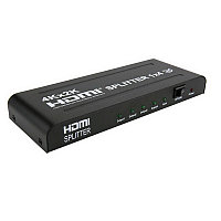 Адаптер - разветвитель - сплиттер 1×4 HDMI PRO, UltraHD 4K, активный, черный 555373