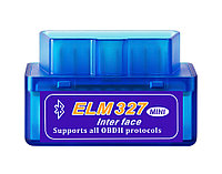 Автосканер ELM327 OBD2 v1.5 - aдаптер OBDII ver1.5, Bluetooth v5.1, синий 556692