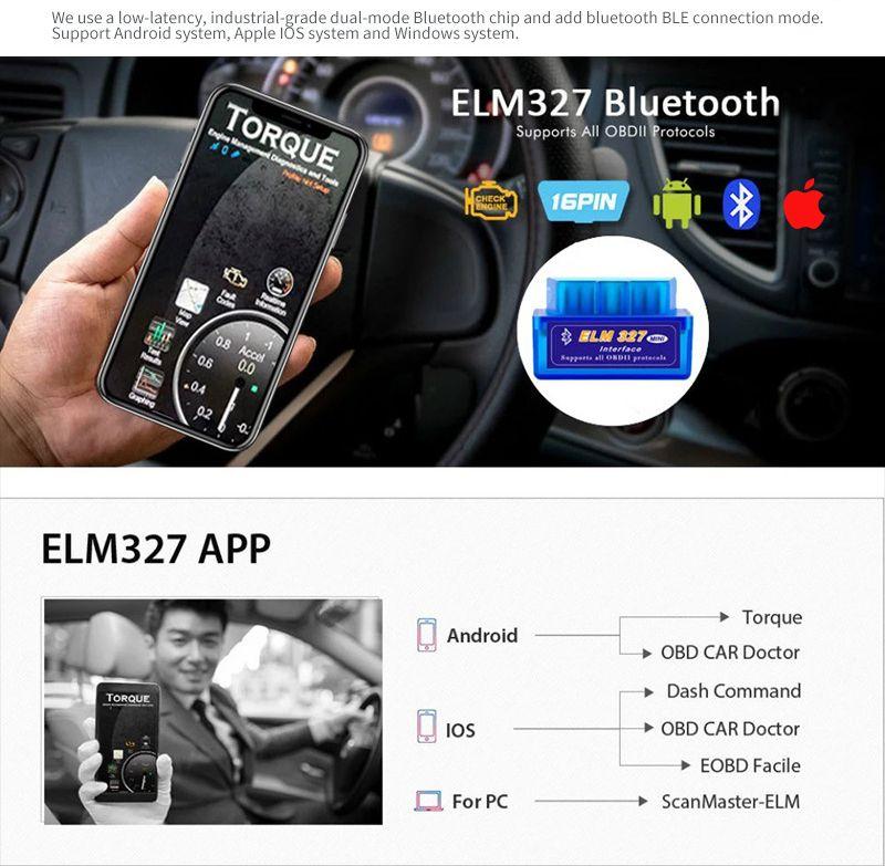 Автосканер ELM327 OBD2 v1.5 двухплатный с оригинальным чипом PIC18F25K80 - aдаптер OBDII ver1.5, Bluetooth - фото 3 - id-p225060736