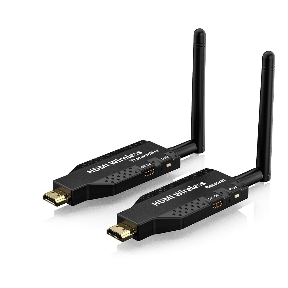 Удлинитель сигнала HDMI по Wi-Fi до 50 метров, активный, FullHD 1080p, комплект, черный 556701 - фото 2 - id-p225058814