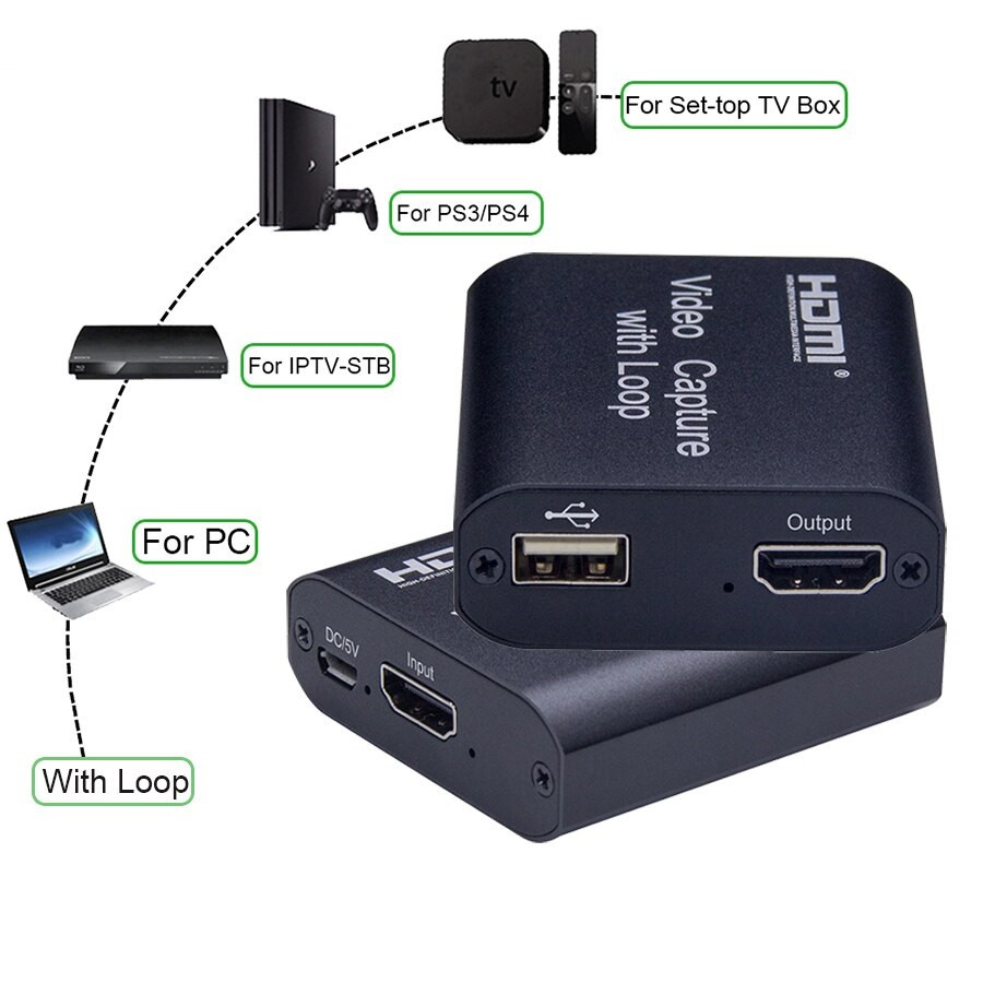 Карта видеозахвата USB - HDMI, ver.03, черный 555366 - фото 4 - id-p225058819