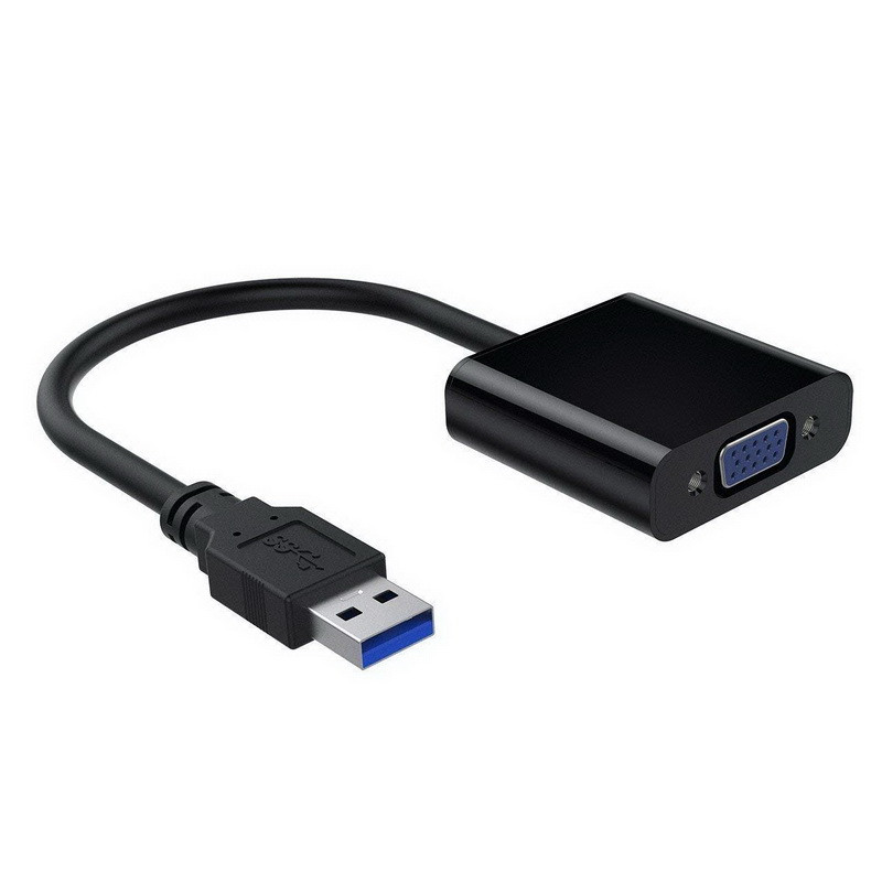Адаптер - переходник USB3.0 - VGA, черный 555532 - фото 1 - id-p225058833