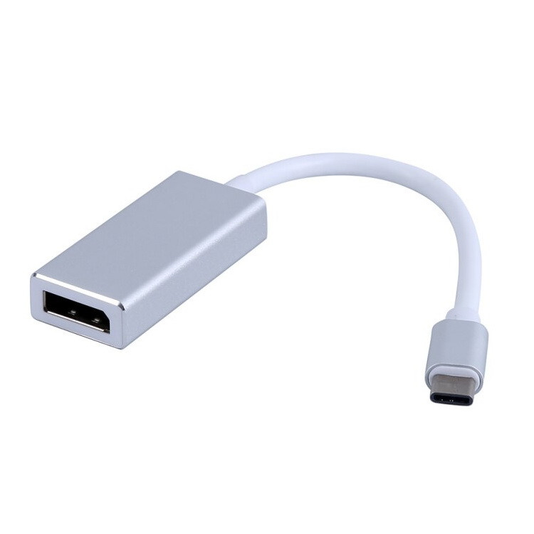 Адаптер - переходник USB3.1 Type-C - DisplayPort, серебро 555506 - фото 1 - id-p225058849