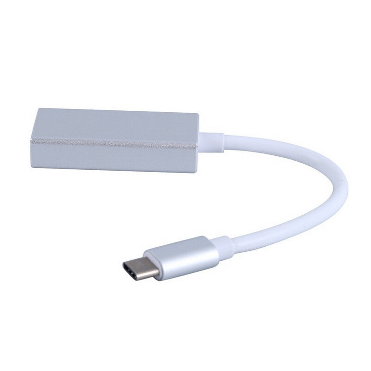 Адаптер - переходник USB3.1 Type-C - DisplayPort, серебро 555506 - фото 3 - id-p225058849