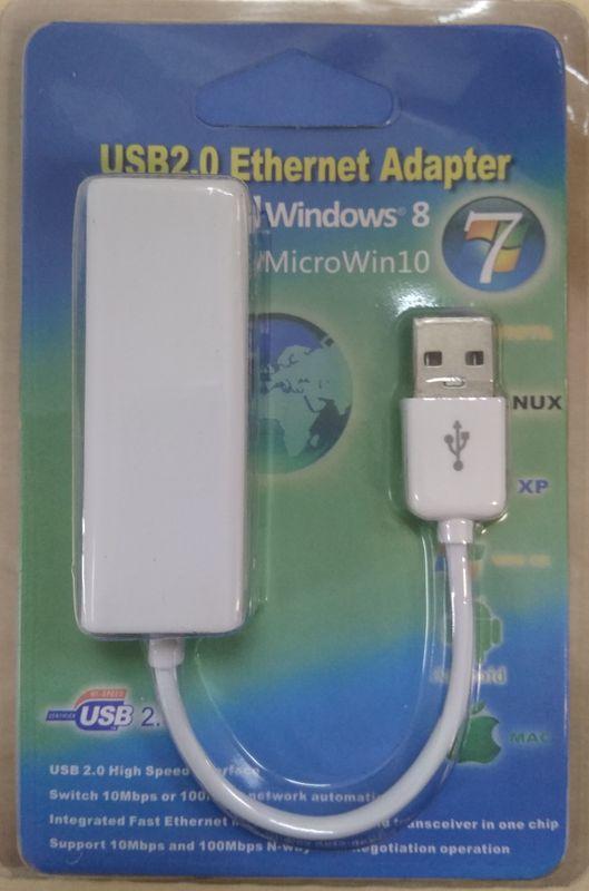 Адаптер - переходник USB2.0 - RJ45 (LAN) до 100 Мбит/с, белый 555062 - фото 6 - id-p225058853
