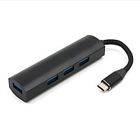 Адаптер - переходник - хаб USB3.1 Type-C - 4x USB3.0, черный 555368