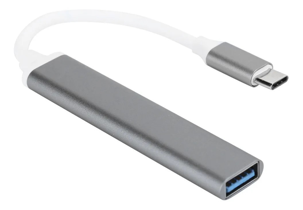 Адаптер - переходник - хаб USB3.1 Type-C на USB3.0 - 3x USB2.0, серый 555994 - фото 5 - id-p225058910