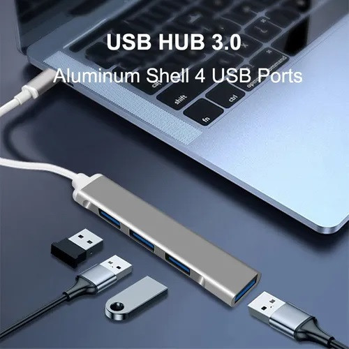 Адаптер - переходник - хаб USB3.1 Type-C на USB3.0 - 3x USB2.0, серый 555994 - фото 6 - id-p225058910