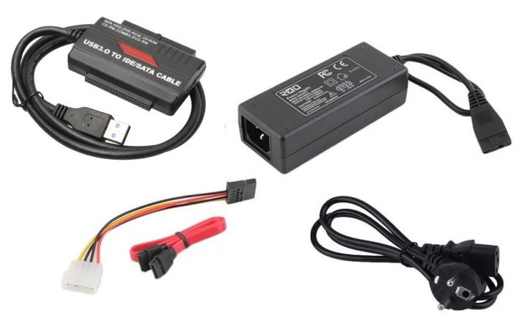 Адаптер - переходник - кабель USB3.0 - IDE/SATA для жесткого диска SSD/HDD 2.5 /3.5 , ver.01, черный 555634 - фото 5 - id-p225058946