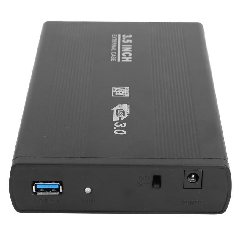 Внешний корпус - бокс SATA - USB3.0 для жесткого диска SSD/HDD 3.5 , алюминий, черный 555638 - фото 5 - id-p225058954