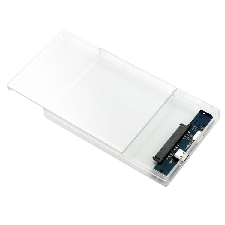 Внешний корпус - бокс SATA - MiniUSB - USB2.0 для жесткого диска SSD/HDD 2.5 , прозрачный 555015 - фото 3 - id-p225058958