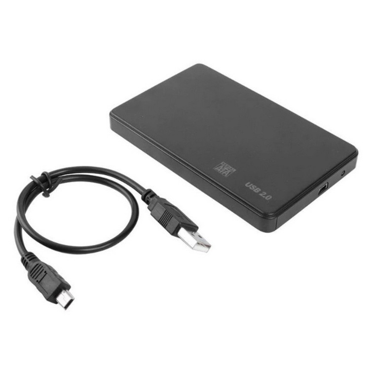 Внешний корпус - бокс SATA - MiniUSB - USB2.0 для жесткого диска SSD/HDD 2.5 , черный 555024 - фото 1 - id-p225058959