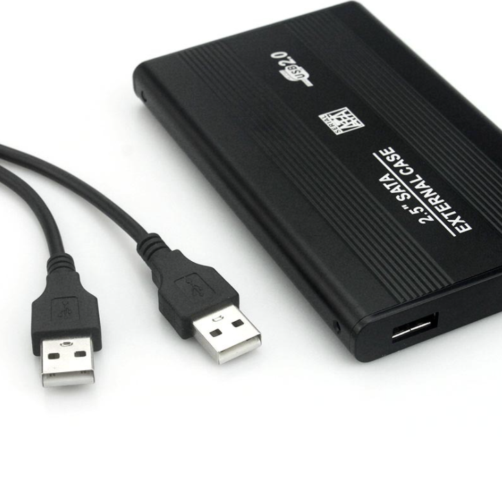 Внешний корпус - бокс SATA - USB2.0 для жесткого диска SSD/HDD 2,5 , алюм.-пластик, черный 555376 - фото 2 - id-p225058960