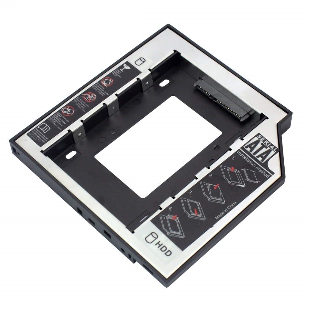 Адаптер SATA III - внутренний корпус для SSD/HDD для ноутбука, 12,7мм, пластик, черный 555647 - фото 3 - id-p225058963