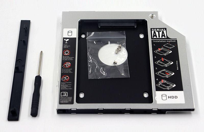 Адаптер SATA III - внутренний корпус для SSD/HDD для ноутбука, 9.5мм, металлический 556497 - фото 2 - id-p225058964