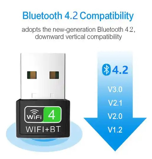 Адаптер - беспроводной Wi-Fi-приемник USB2.0, до 150 Мбит/с + Bluetooth (Free Driver) 556698 - фото 3 - id-p225058986